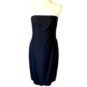 Vintage Kors Michael Kors Black Pencil Dress Strapless Medium